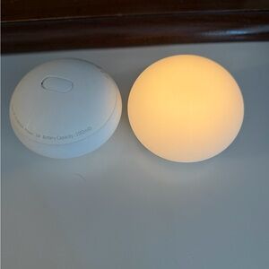 Round LED Night Light - Warm White Portable Sphere